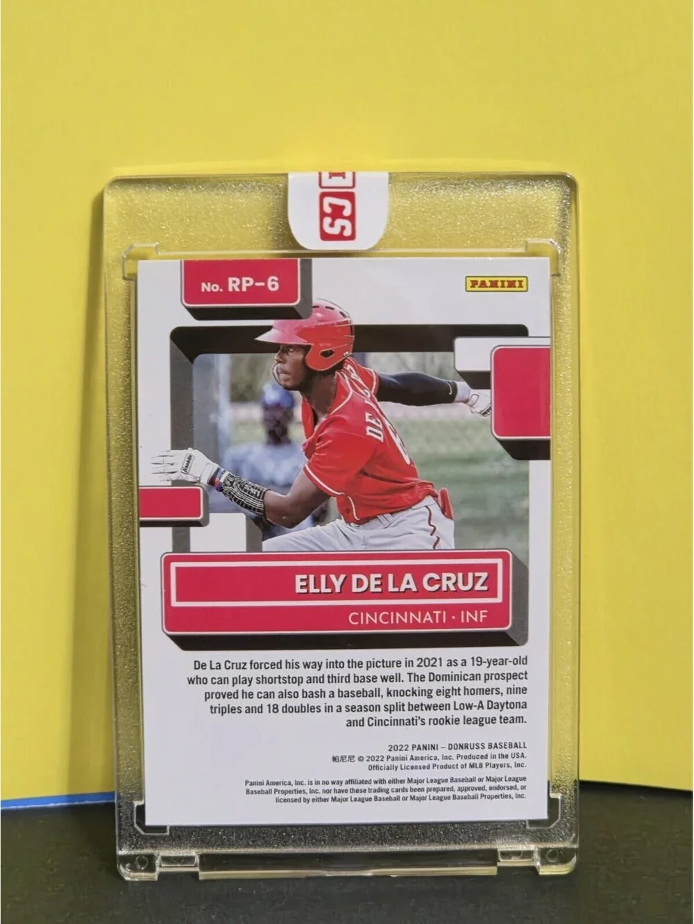 2022 Panini Elly De La Cruz Rated Rookie Pink Fireworks  Mojo Refractor Sealed
